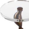 Remolino Bronze Drink Table, Side & End Table by Uttermost, 10" width x 22.25" height x 10" depth thumbnail 9