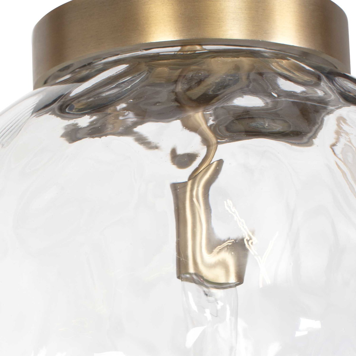 Gaia 1 Light Watered Glass Pendant, Mini Light Pendant by Uttermost, 14.75" width x 15.5" height x 14.75" diameter x 14.75" depth View 8