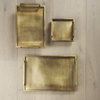 Shay Aluminium Tray - Medium, Decorative Tray by Mercana, 17" length x 12" width x 3" height thumbnail 2