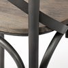 Etienne I Brown Solid Wood Seat Grey Iron Frame Dining Chair thumbnail 11