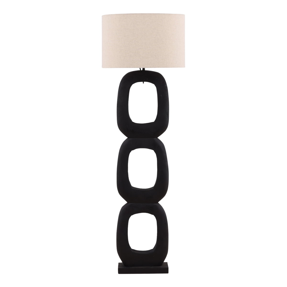 Kelvin Floor Lamp Black, by Dovetail, 20" width x 62" height x 20" diameter x 20" depth View 2