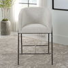 Jacobsen Gray 27' Counter Stool, Furniture by Uttermost, 23" width x 38.5" height x 23" depth thumbnail 4