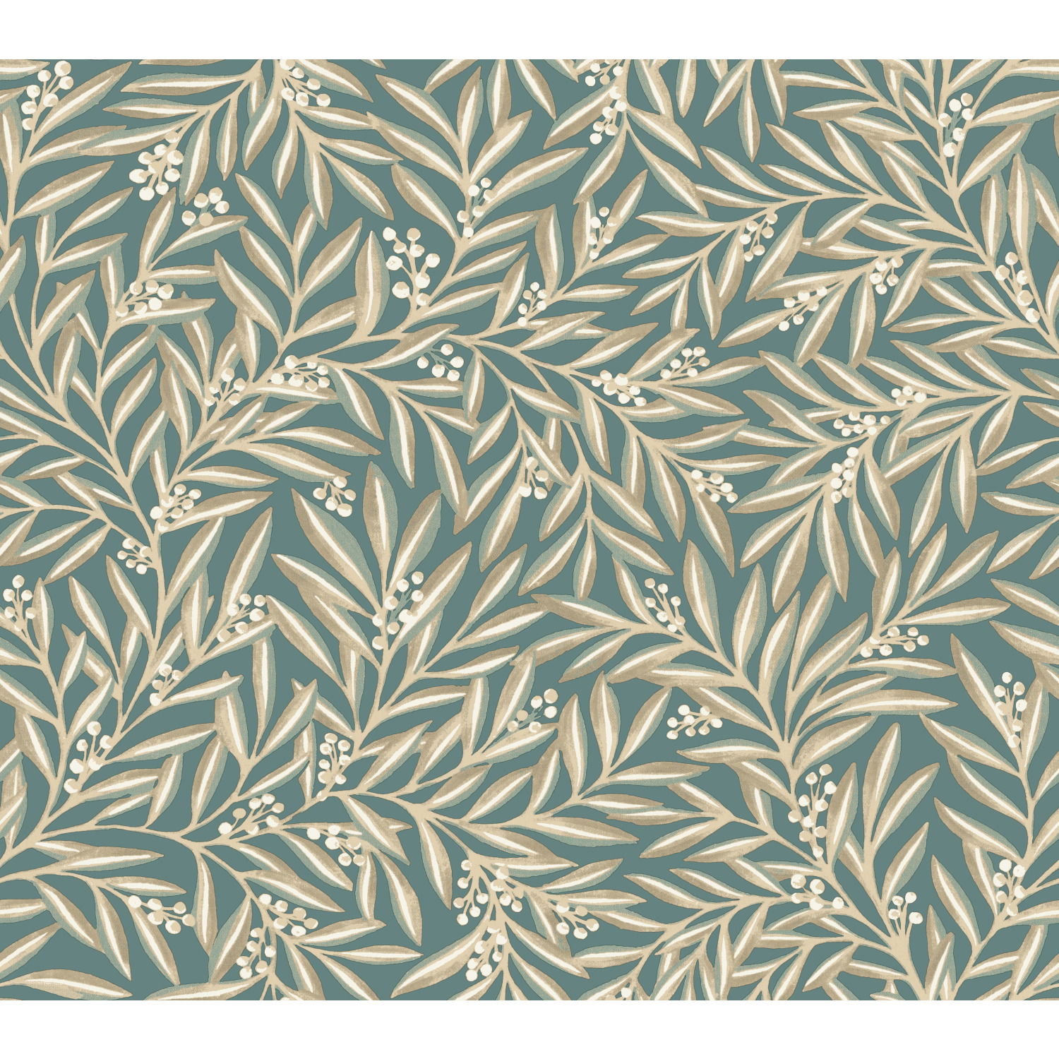 Rowan Teal Wallpaper large image 
