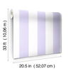Disney Princess Silk Stripe Purple Wallpaper, by York Wall, 33' length x 1'8.5" width x 0.02" depth thumbnail 3