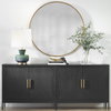 Junius Round Gold Mirror, by Uttermost, 3'7" width x 3'7" height x 1.25" depth thumbnail 2