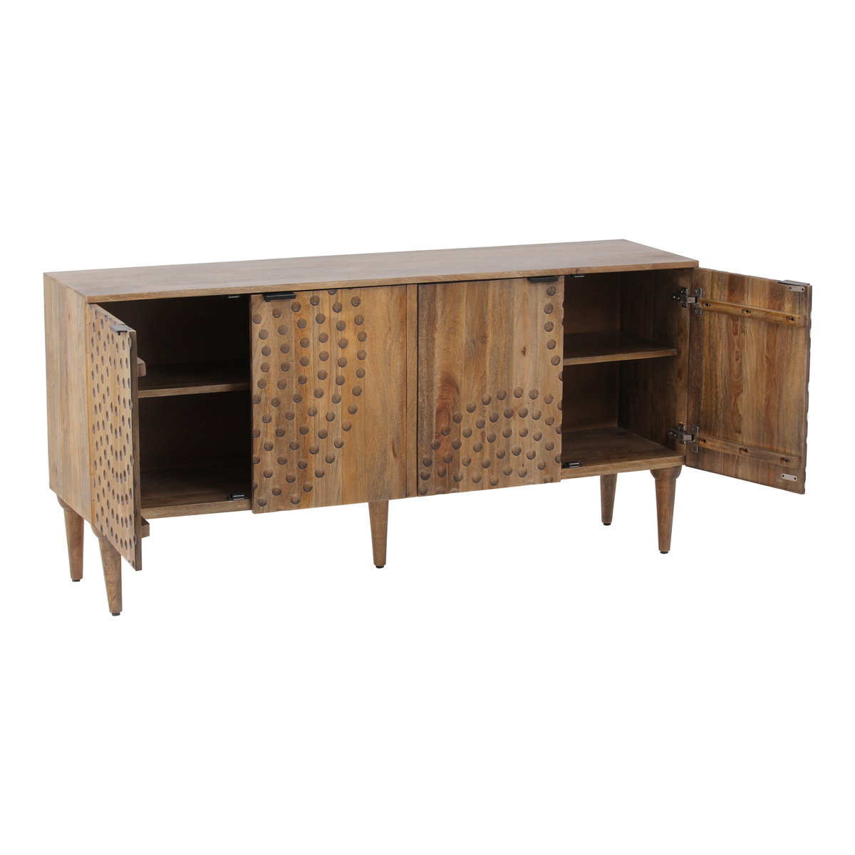 Infinity Sideboard Light Grey, Cabinets & Sideboard by Moe's Home, 62" width x 30.5" height x 16" depth View 3