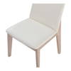 Deco Oak Dining Chair Cream White Pvc - Set Of Two, by Moe's Home, 21.25" width x 31.1" height x 21.25" depth thumbnail 8
