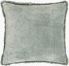 Washed Cotton Velvet Accent Pillow, Decorative Pillow by Surya, 18" length x 18" width thumbnail