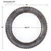 Tanaina Silver Round Mirror, by Uttermost, 3'10" width x 3'10" height x 2.25" depth thumbnail 3