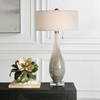 Cardoni Bronze Glass Table Lamp, by Uttermost, 18" width x 32.25" height x 18" depth thumbnail 2