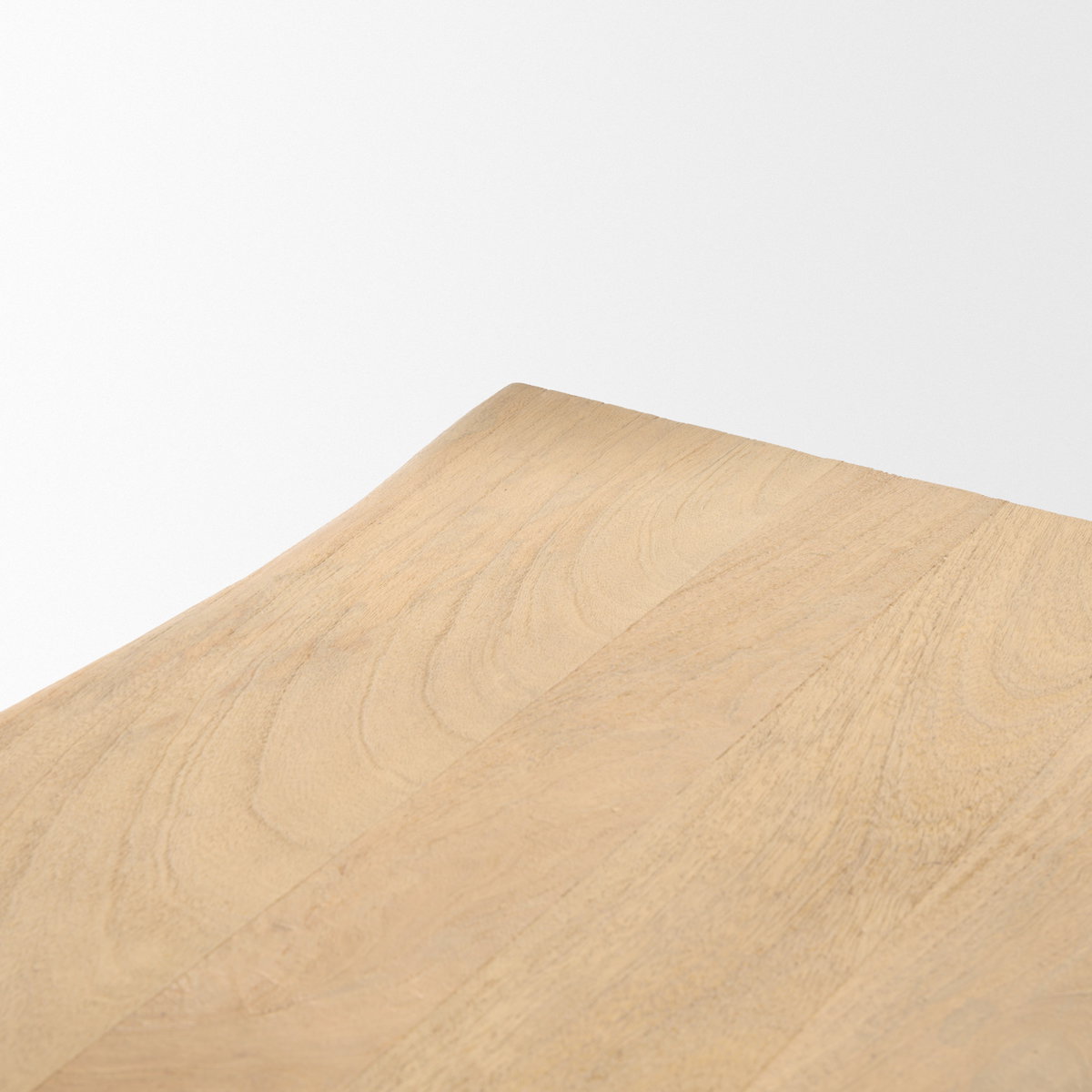 Sekou Light Brown Wooden Craftsman Bench, Benche by Mercana, 56" length x 16" width x 19" height View 7