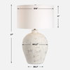 Karena Ivory Table Lamp, by Uttermost, 1'6" width x 2'3" height x 1'6" depth thumbnail 3