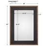 Staveley Rustic Black Mirror, by Uttermost, 30" width x 42" height x 1" depth thumbnail 3