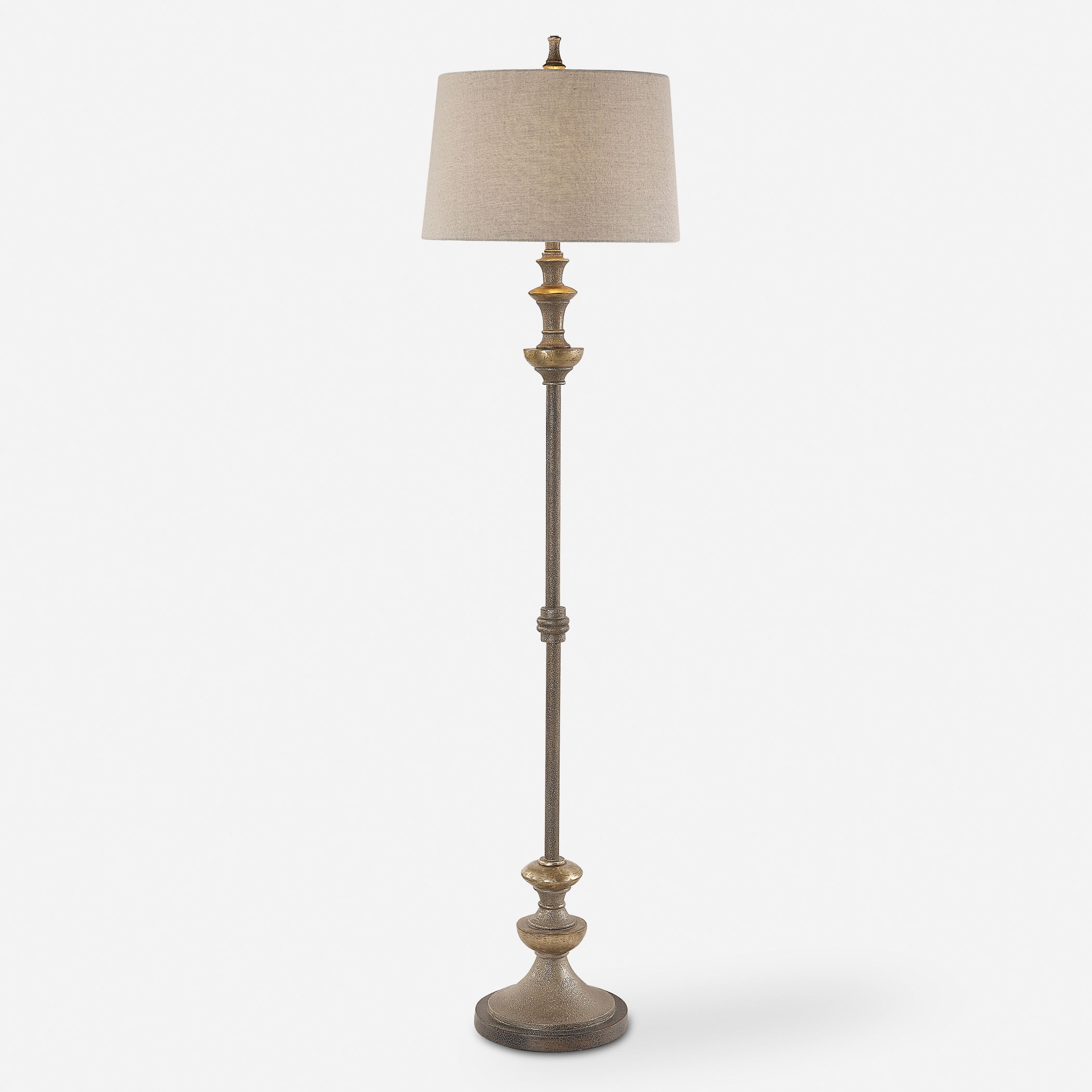 Vetralla Silver Bronze Floor Lamp large image 