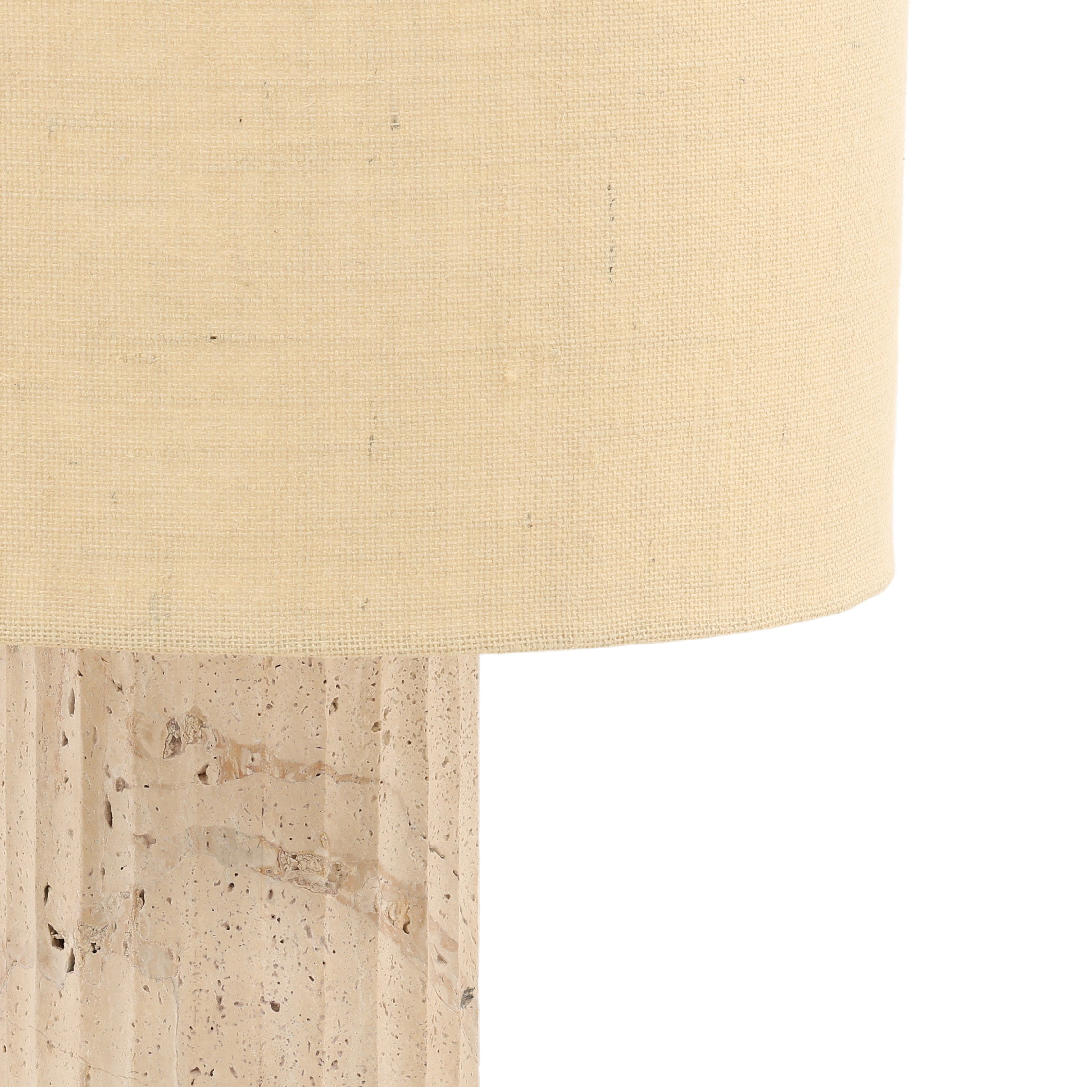 Leland Table Lamp Natural, by Dovetail, 16" width x 24" height x 16" diameter x 16" depth View 2