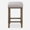 Pryce Wooden Counter Stool, Counter & Bar Stool by Uttermost, 15" width x 25.5" height x 15" depth thumbnail 1