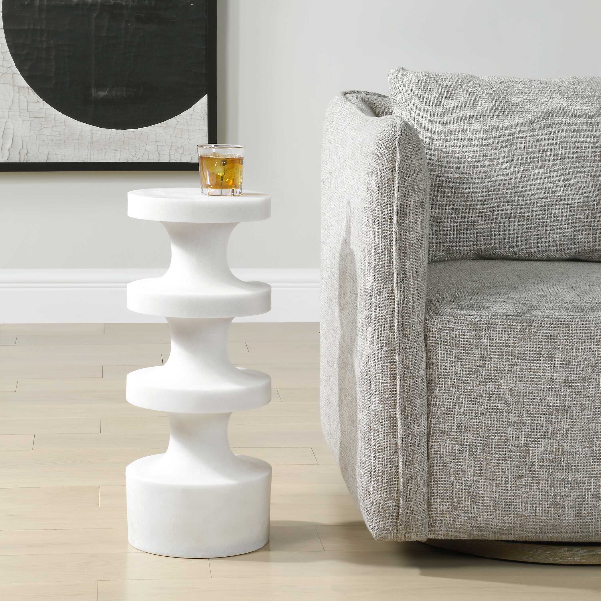 Balian Outdoor Stone Drink Table large image 