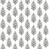 Paisley on Calico Black & White Wallpaper thumbnail 0