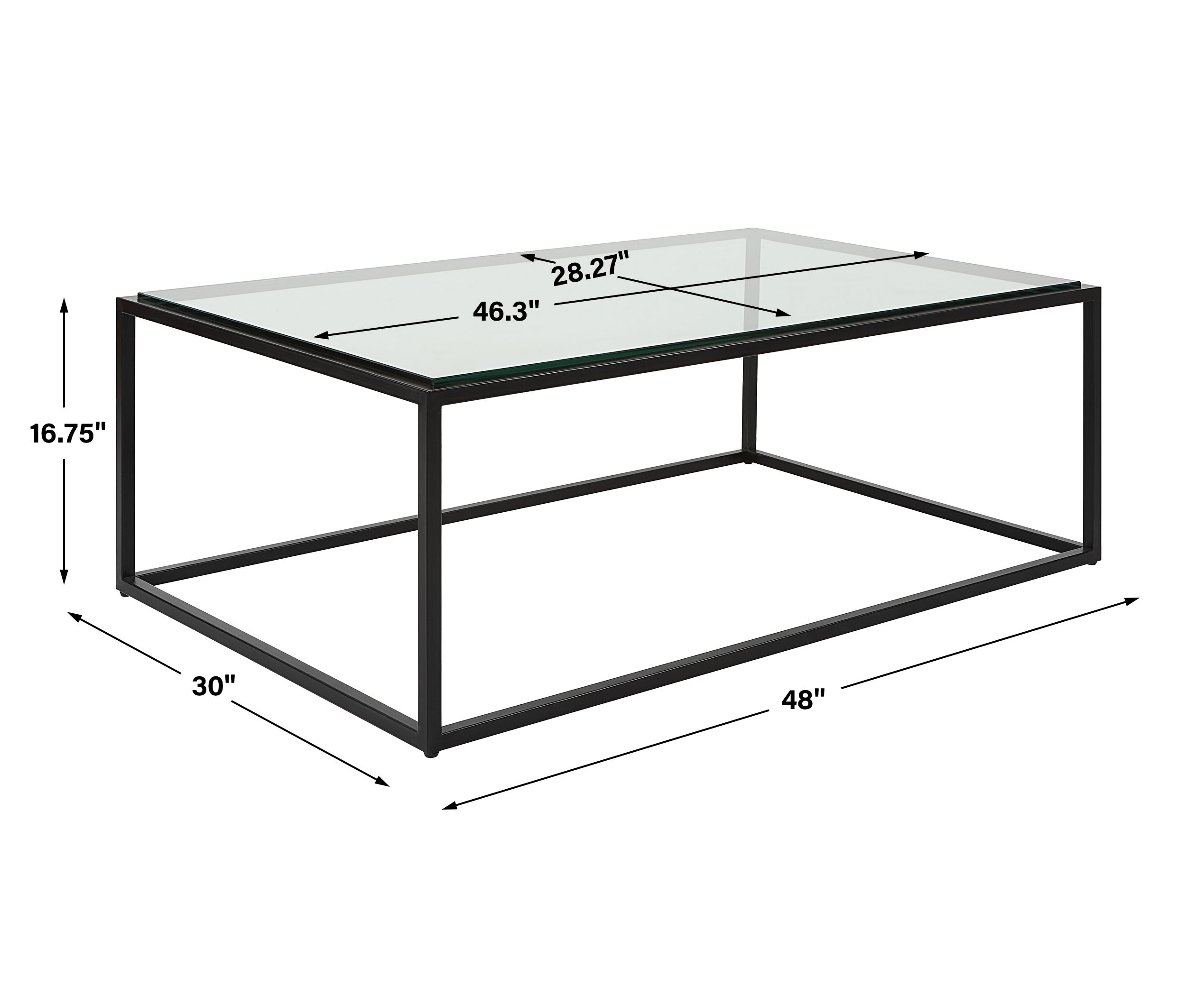 Bravura Black Coffee Table large image 