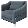Archer Accent Chair Slate Blue Linen Blend thumbnail 4
