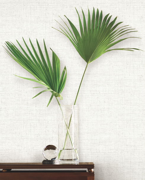 Papyrus Weave Off White Wallpaper
