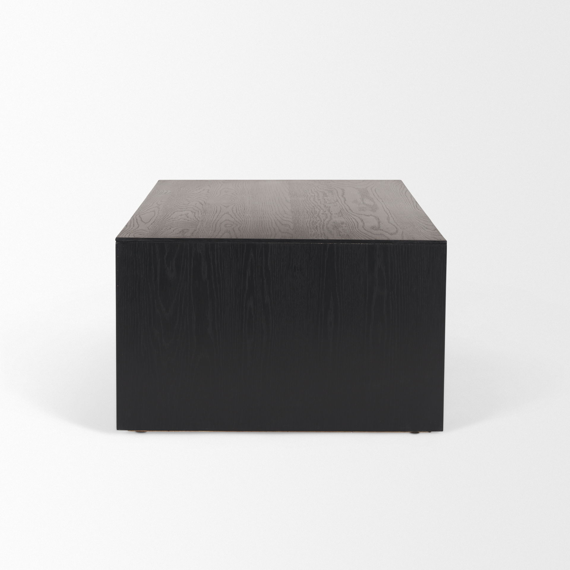 Tabor Natural Wood with Black Oak Waterfall Coffee Table large image 