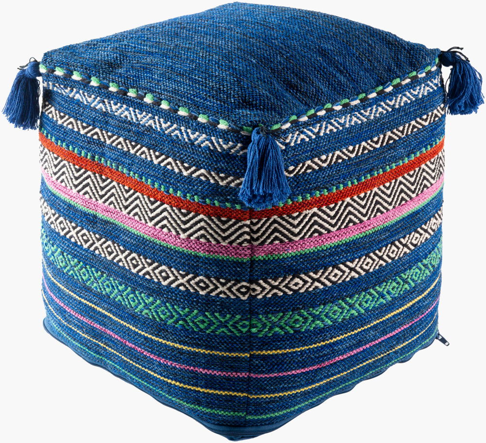 Trenza Pouf, Ottoman by Surya, 18" width x 18" height