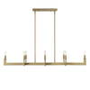 Cordoba 8 Light Linear Chandelier, Pendant by Uttermost, 51.5" width x 8.5" height x 14.25" depth thumbnail 5