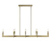 Cordoba 8 Light Linear Chandelier, Pendant by Uttermost, 51.5" width x 8.5" height x 14.25" depth thumbnail 5