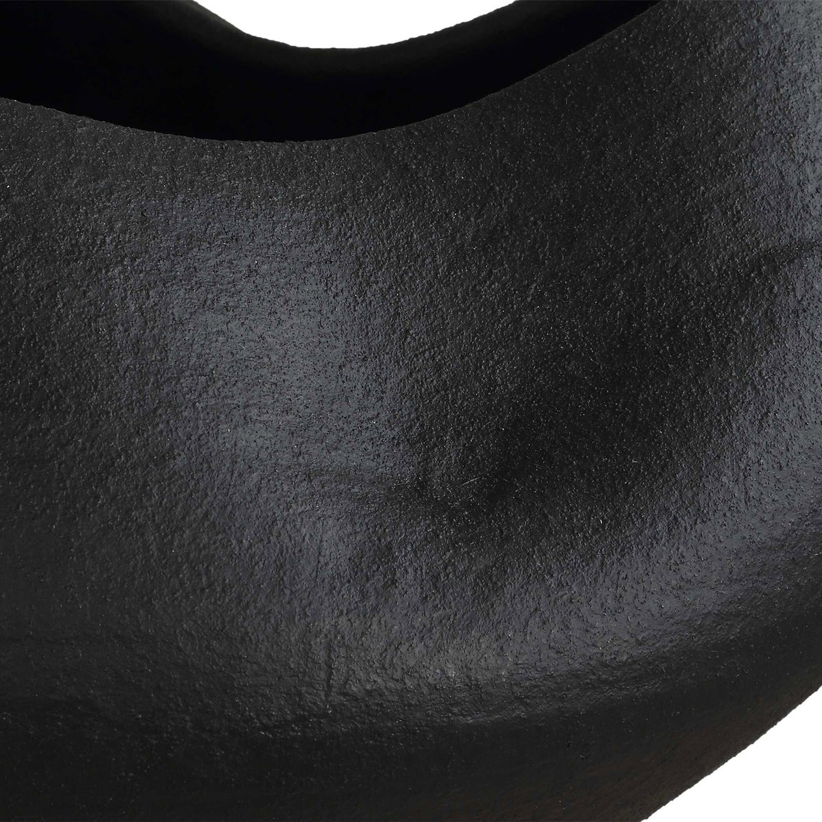Nocturne Textured Black Bowl, Decorative by Uttermost, 14" width x 9" height x 14" depth View 7