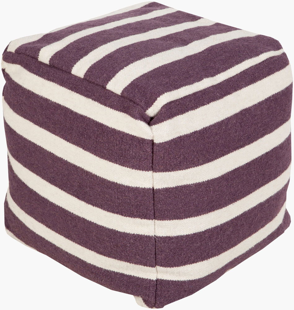 Frontier Pouf, Ottoman by Surya, 18" width x 18" height