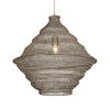Sigh Woven Brass 1 Light Pendant, Ceiling Light by Uttermost, 20" width x 20.6" height x 20" diameter x 20" depth thumbnail 1