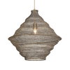 Sigh Woven Brass 1 Light Pendant, by Uttermost, 1'8" width x 1'8.6" height x 1'8" diameter x 1'8" depth thumbnail 1