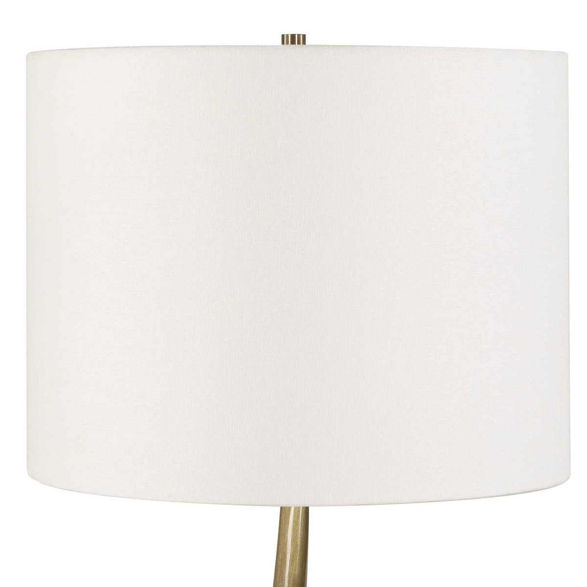 Spiraling Cordless Brass Buffet Lamp, Table Lamp by Uttermost, 13" width x 35" height x 13" depth View 6