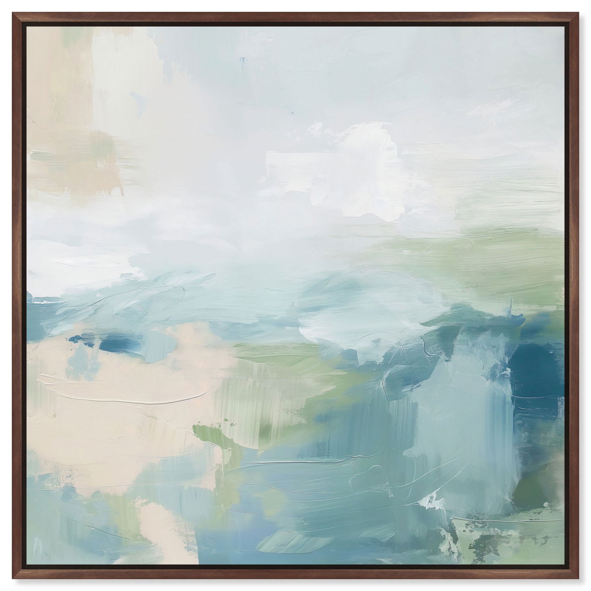 Turquoise Echoes I (Resin), Art by Oliver Gal,  20x20 View 1