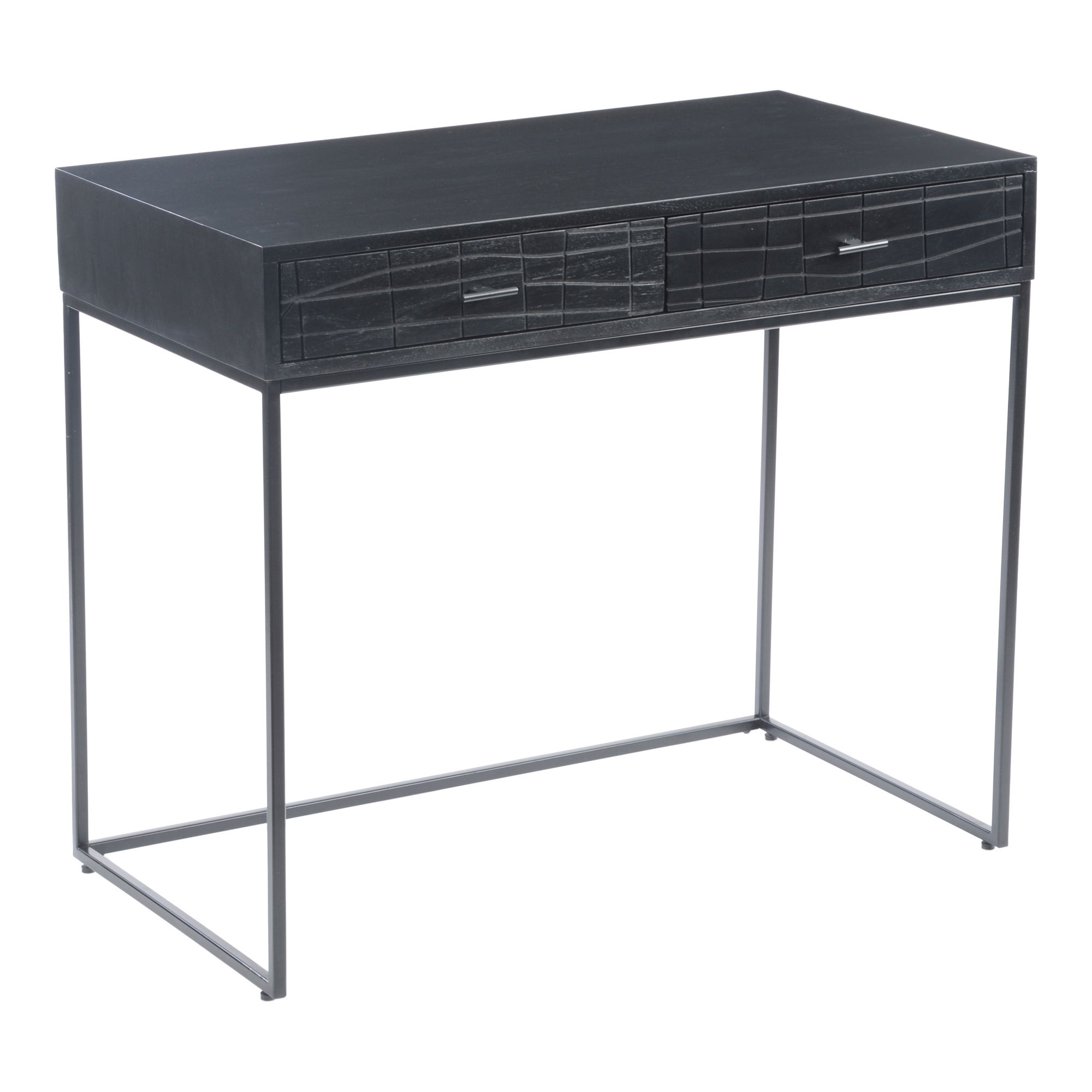 Atelier Desk Black, by Moe's Home, 35.5" width x 30" height x 20" depth View 2