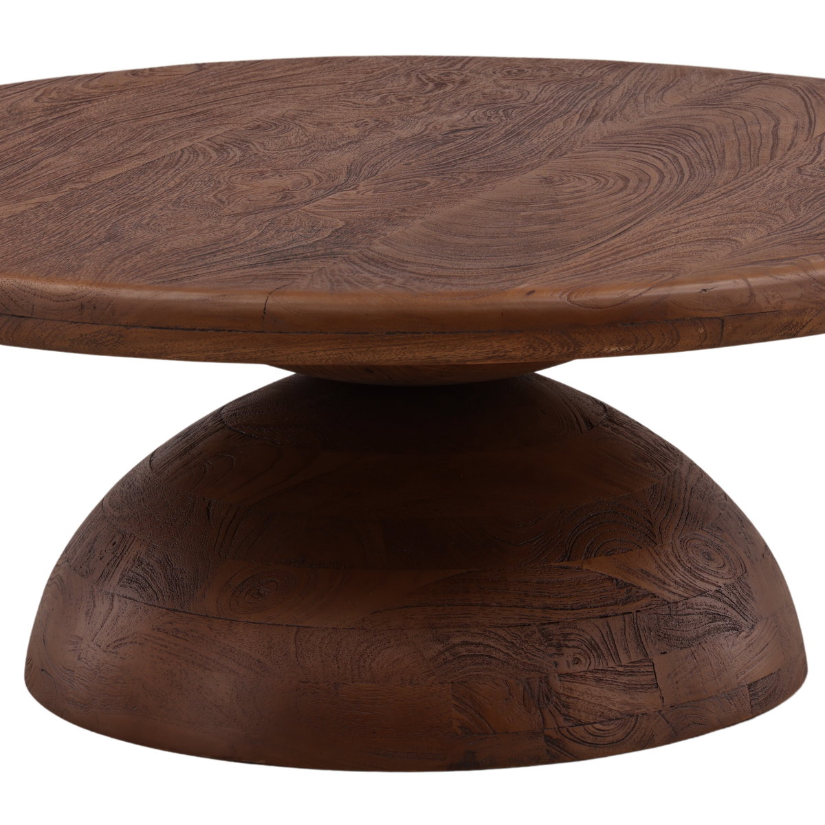 Amberlyn Coffee Table Brown, by Dovetail, 42" width x 16.2" height x 42" depth View 3