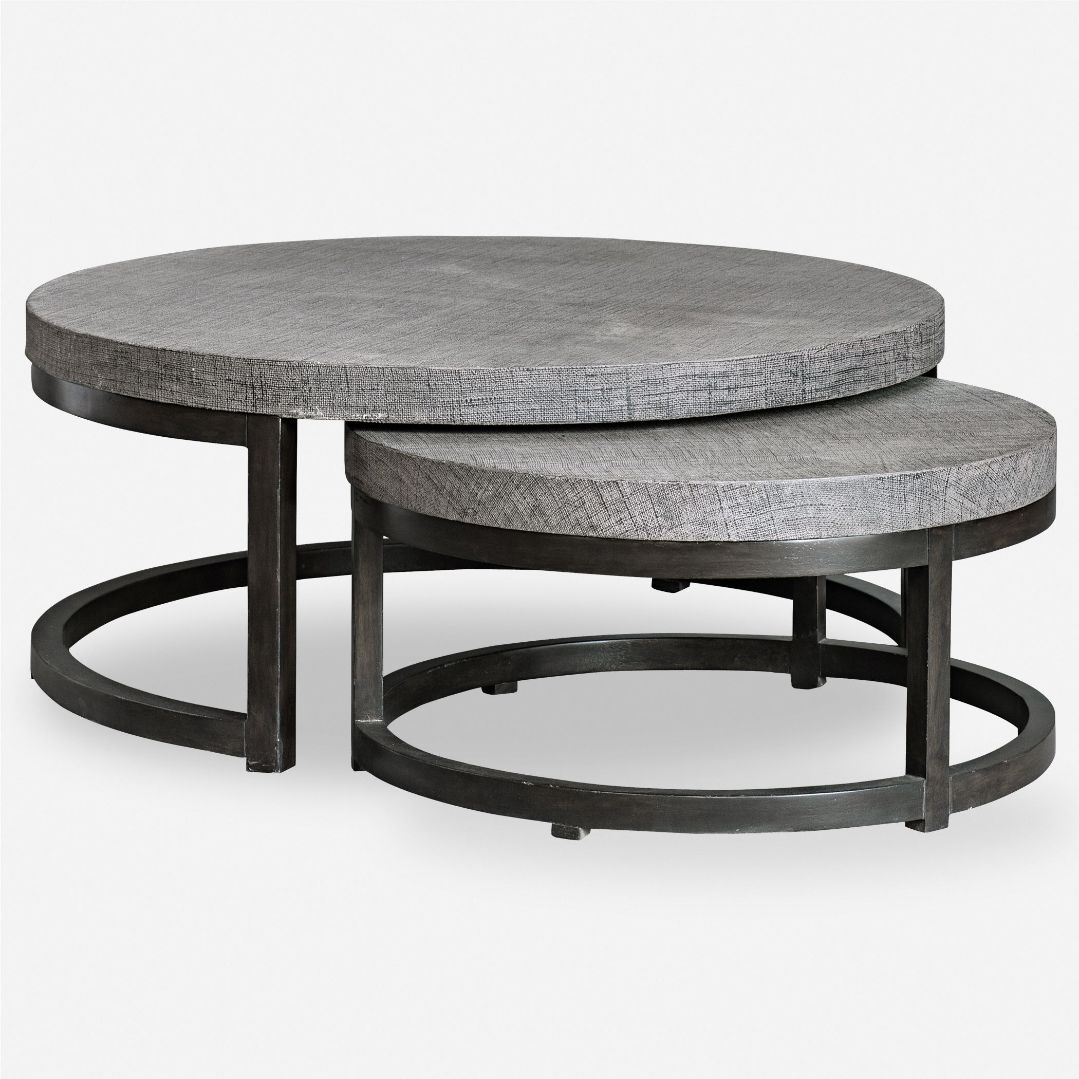 Aiyara Gray Nesting Tables, S/2 large image 