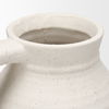 Tyrus Large Textured Matte White with Speckling Ceramic Vase thumbnail 9