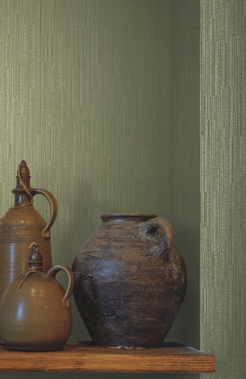 Weekender Weave Green Wallpaper