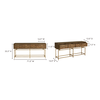 Annecy Console Table Natural, by Moe's Home, 71" width x 33.5" height x 16" depth thumbnail 8