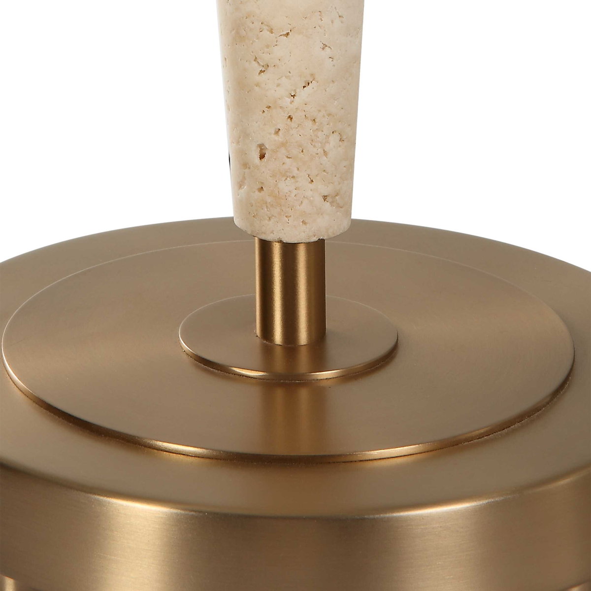 Palu Travertine Table Lamp, by Uttermost, 16" width x 37.5" height x 16" depth View 8