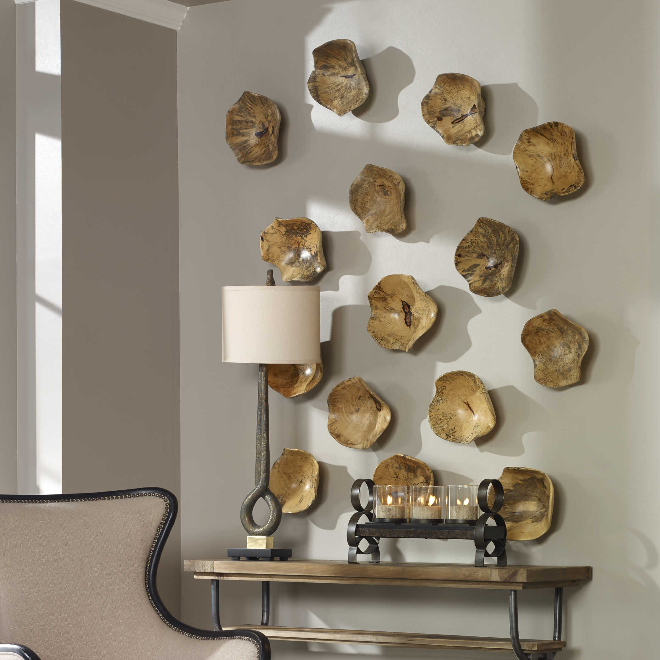 Tamarine Wood Wall Art Set/3 large image 