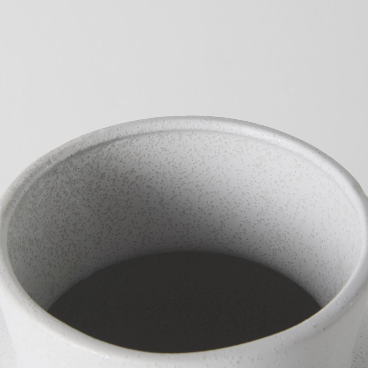 Laforge 10.8H Medium White Ceramic Vase, by Mercana, 7.87" length x 7.87" width x 10.83" height View 6