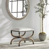 Icaria Upholstered Small Bench, Benche by Uttermost, 23.5" width x 19.5" height x 15.75" depth thumbnail 2