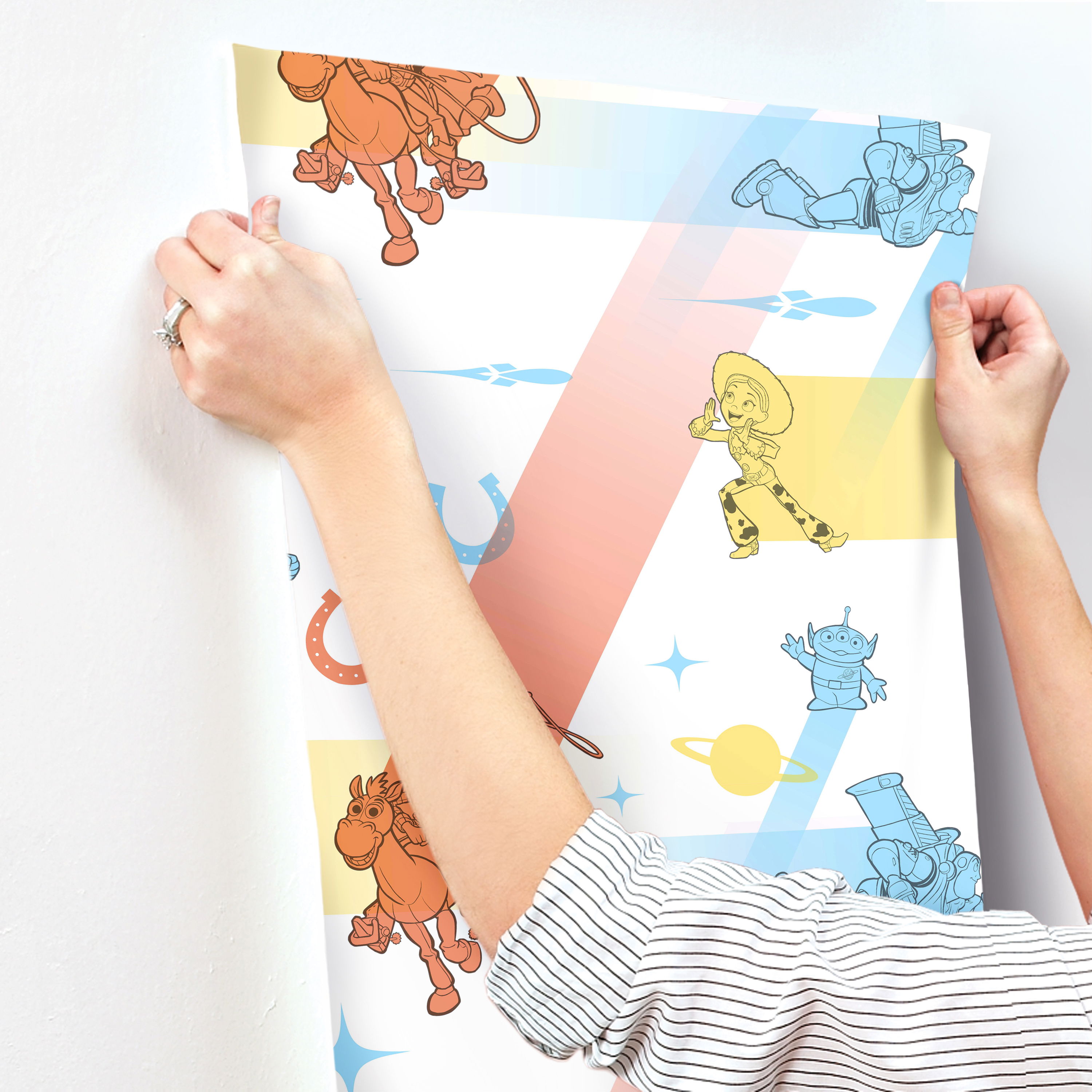 Disney & Pixar Toy Story 4 Retro Blue & Orange Wallpaper Disney & Pixar Toy Story 4 Retro Blue & Orange Wallpaper large image