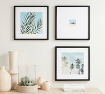 Online Designer Living Room Wood Gallery Frames, Set of 3, 18"x18" Overall B - Black
