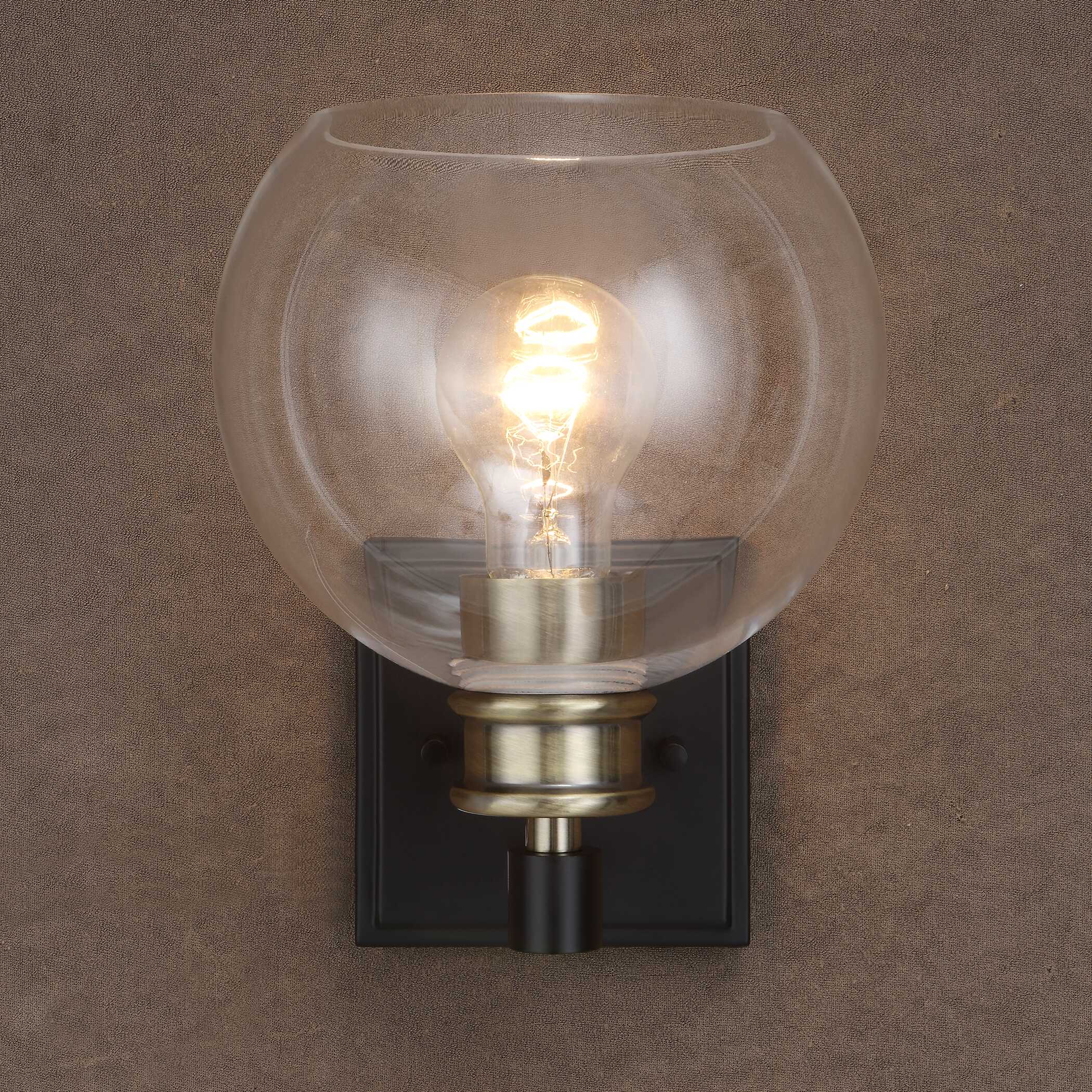 Kent Edison 1 Light Sconce, Ceiling Light by Uttermost, 7" width x 9.25" height x 7.5" depth View 2