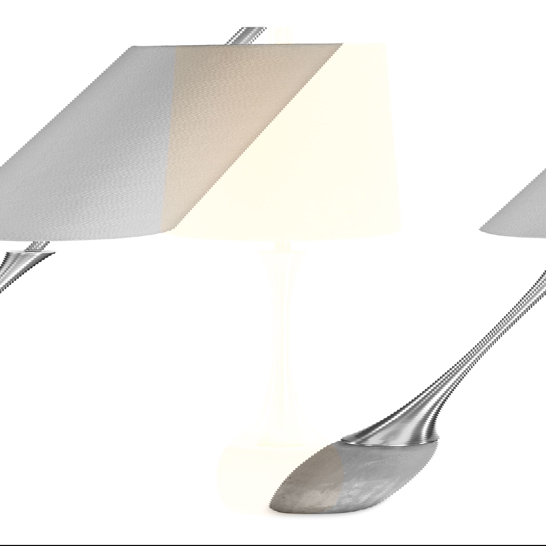 Niah Brushed Nickel Lamp large image 