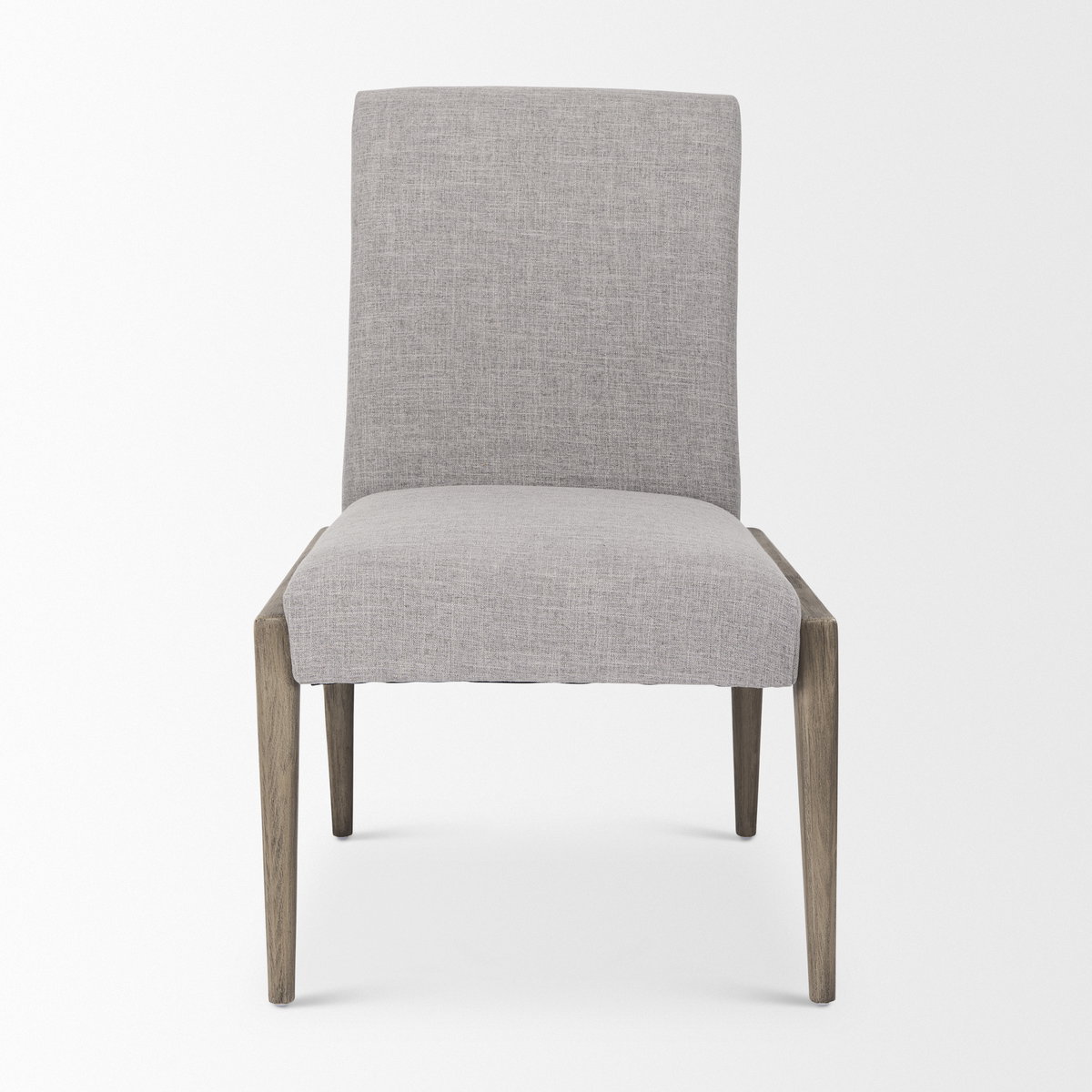 Palisades Curved Back Dining Side Chair | Gray Fabric with Solid Wood, Dining Chair by Mercana, 24.02" length x 25.59" width x 36.22" height View 5